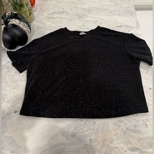 Garage Black Sparkle Women's Top